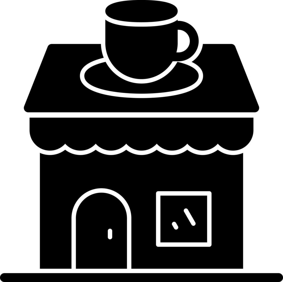 diseño de icono de vector de cafetería