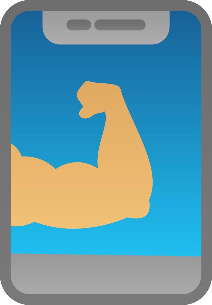 Arm Muscle Vector Icon Design