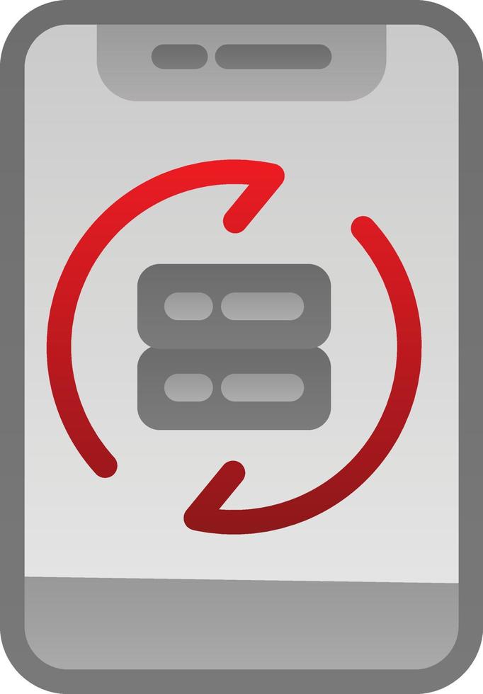 Data Synchronization Vector Icon Design