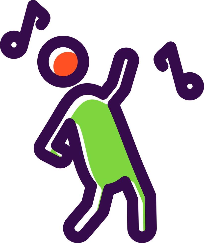 Dancing Vector Icon Design