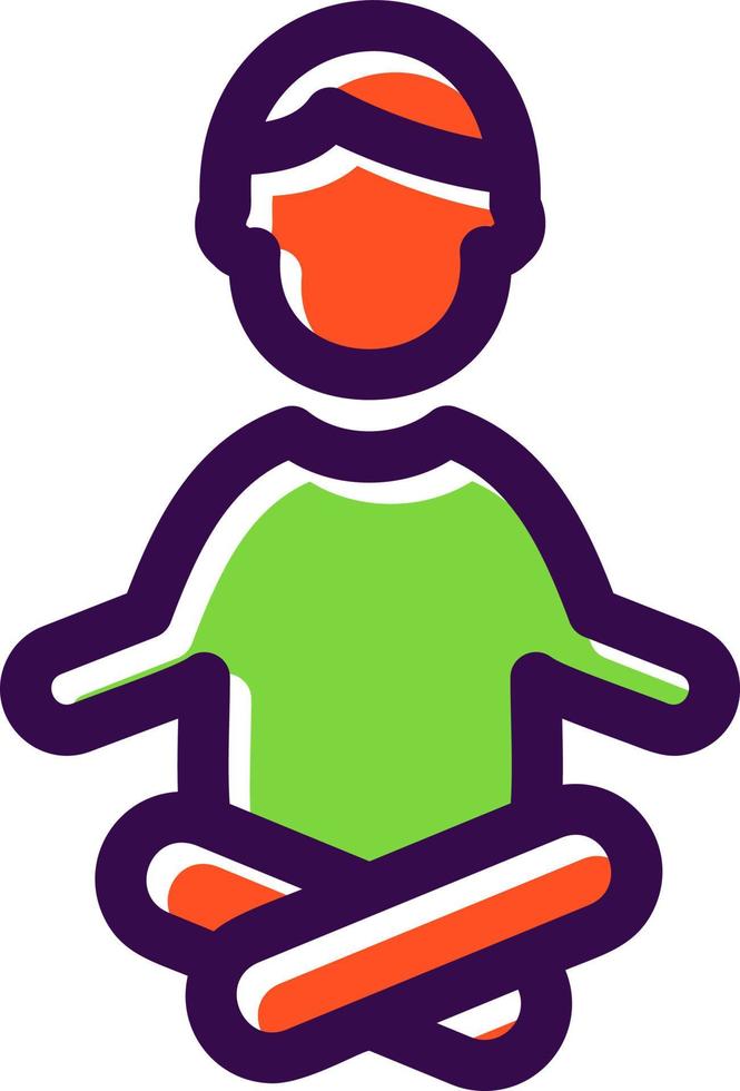 Yoga Vector Icon Design