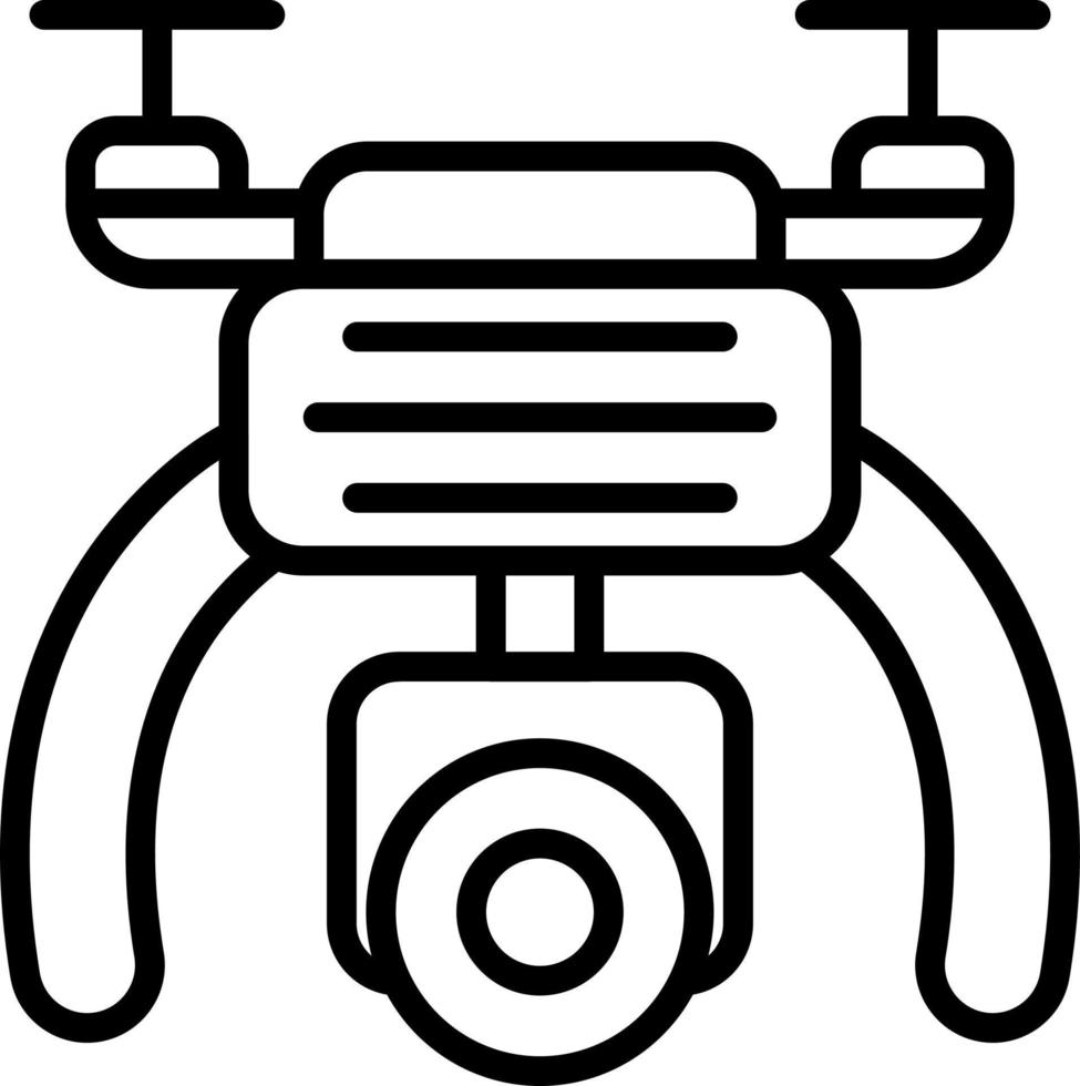 Drone Camera Vector Icon Design