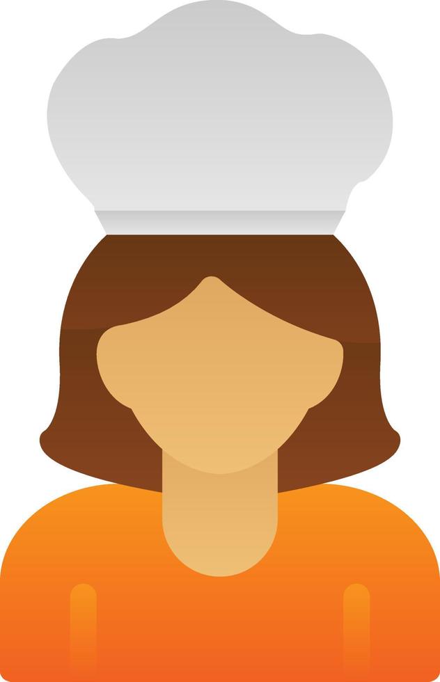 Chef Woman Vector Icon Design