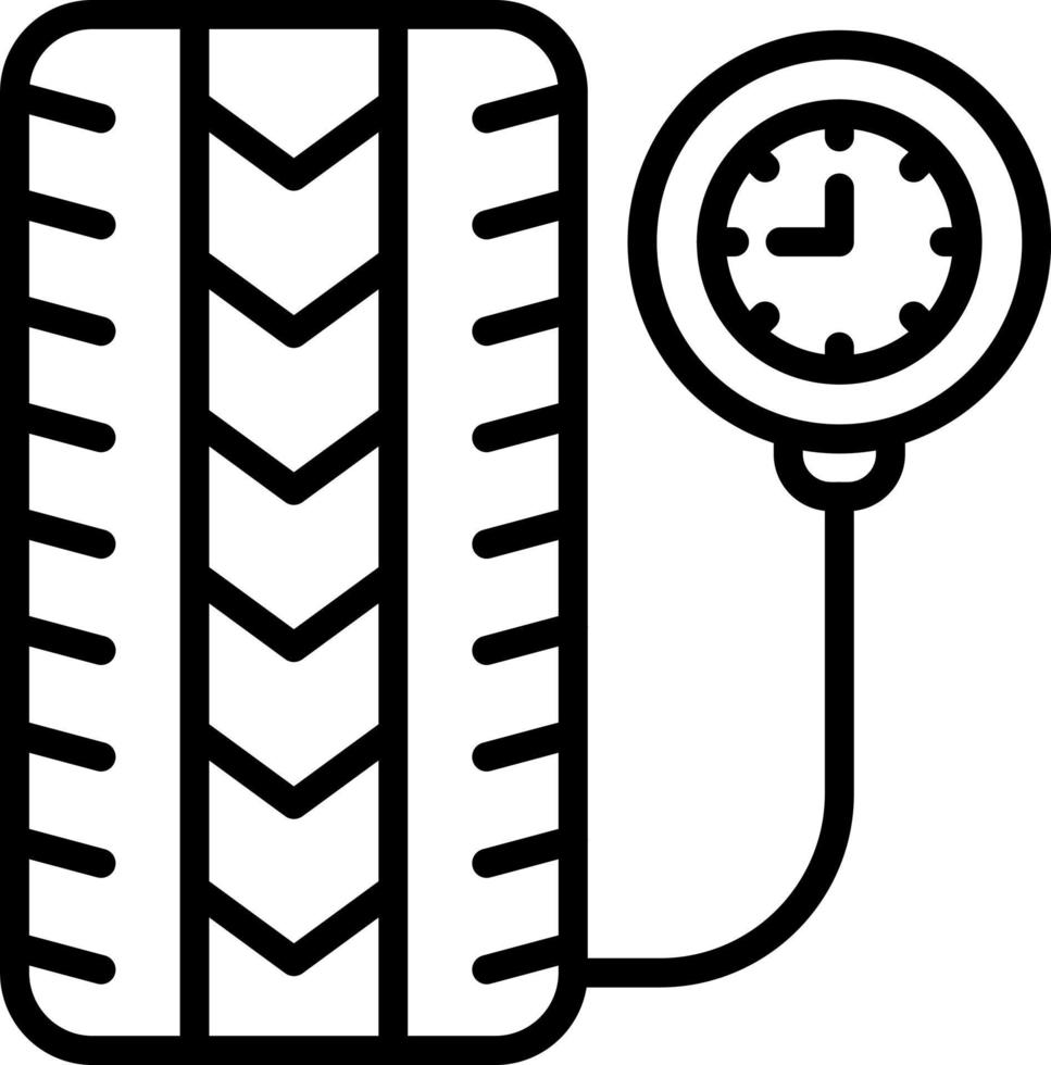 Tire Pressure Vector Icon Design