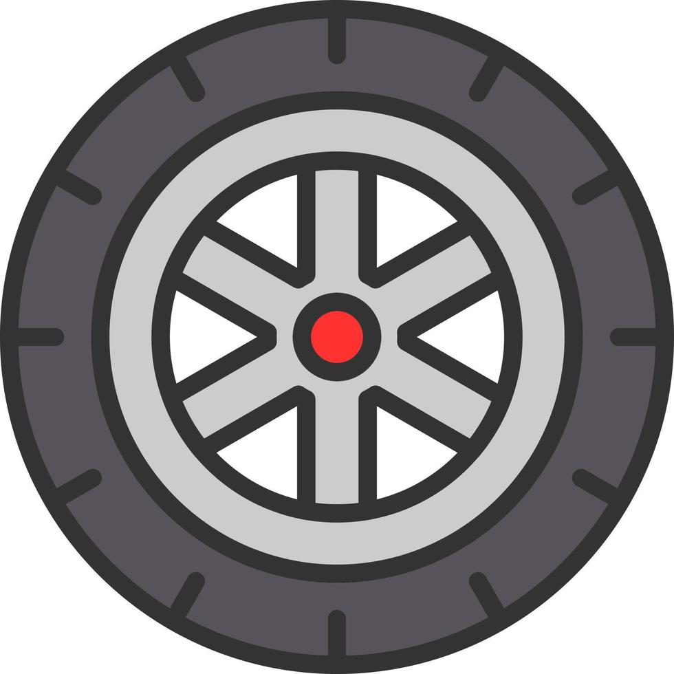 Tire Vector Icon Design