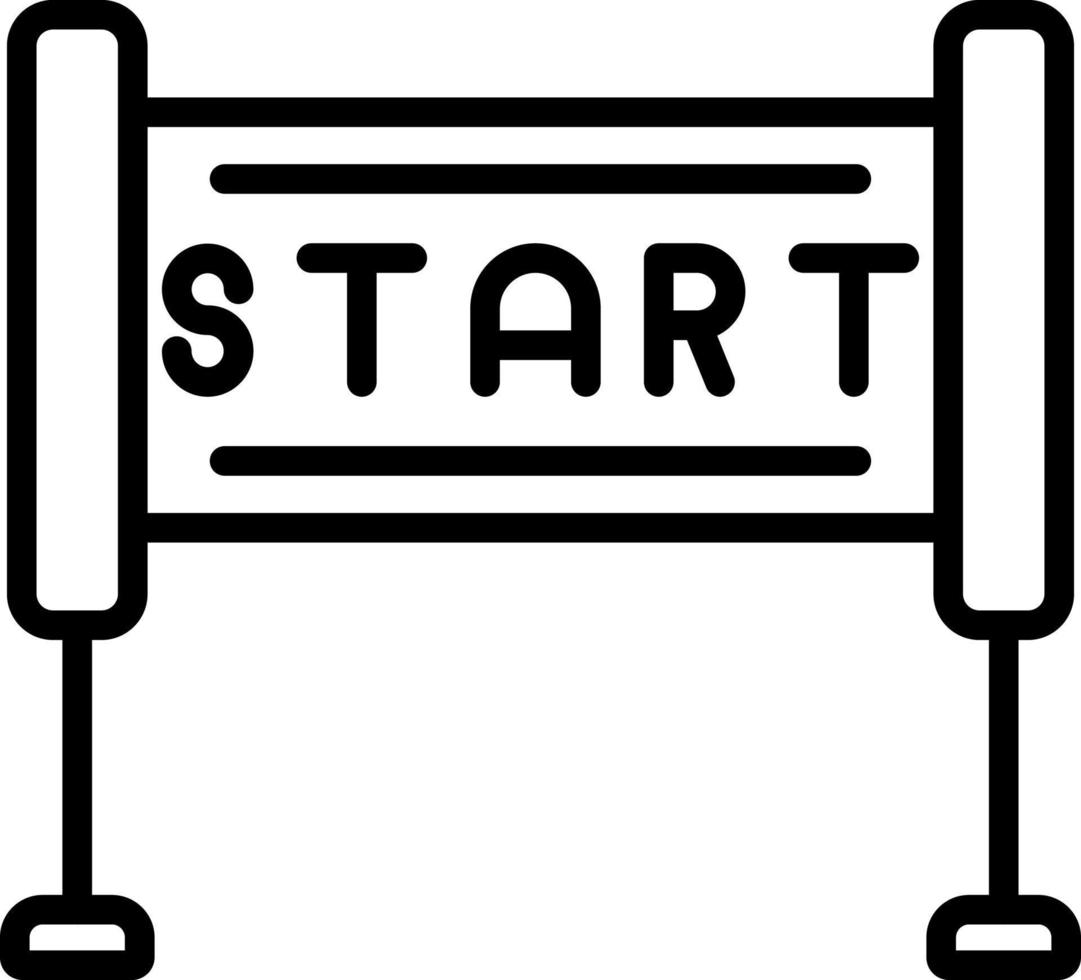 Race Start Vector Icon Design