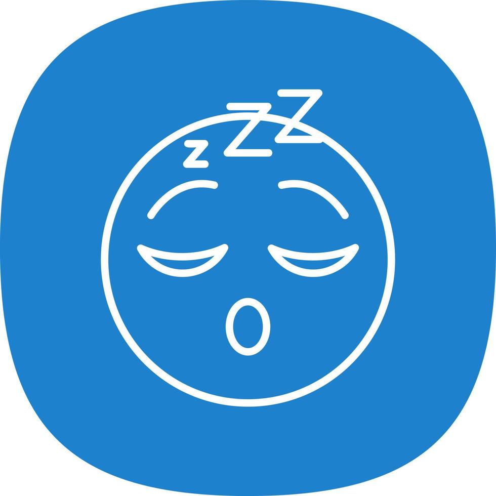 Sleeping Face Vector Icon Design