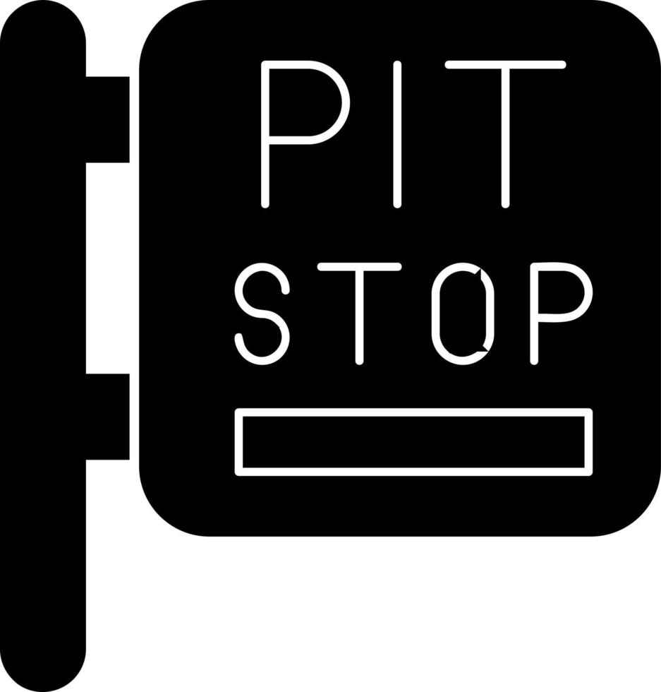 Pit Stop Vector Icon Design