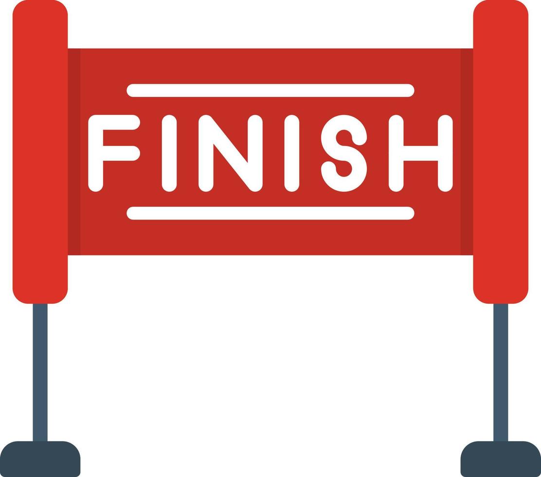 Finish Line Vector Icon Design