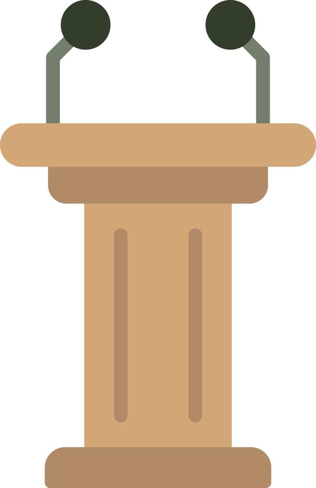 Tribune Vector Icon Design