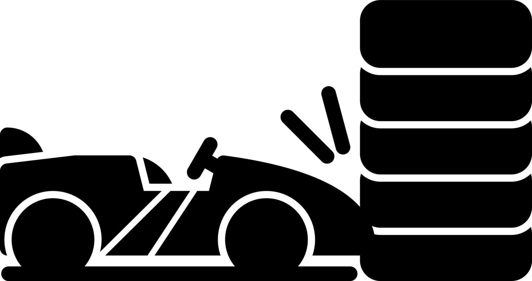 Race Accident Vector Icon Design