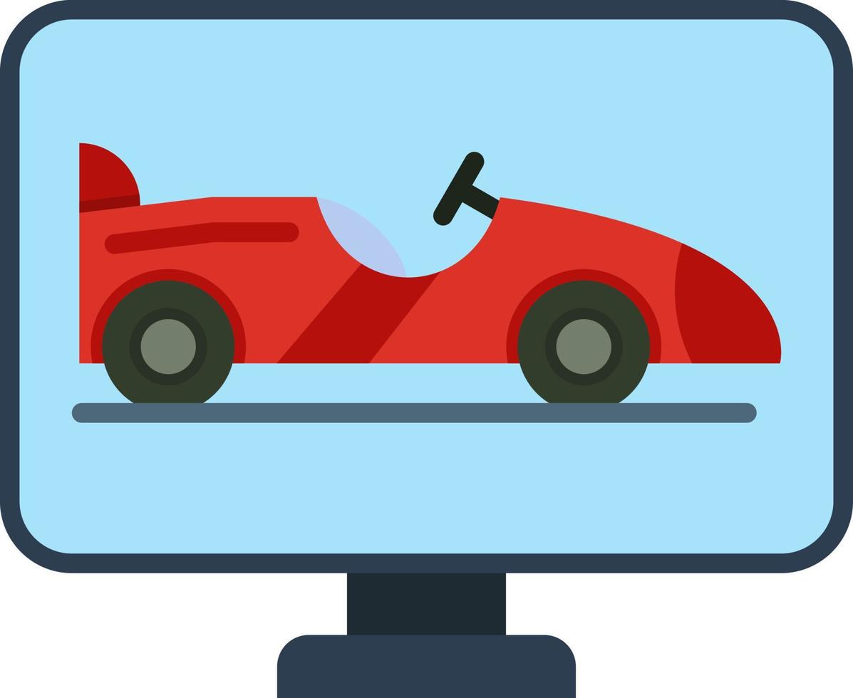 Race Screen Vector Icon Design