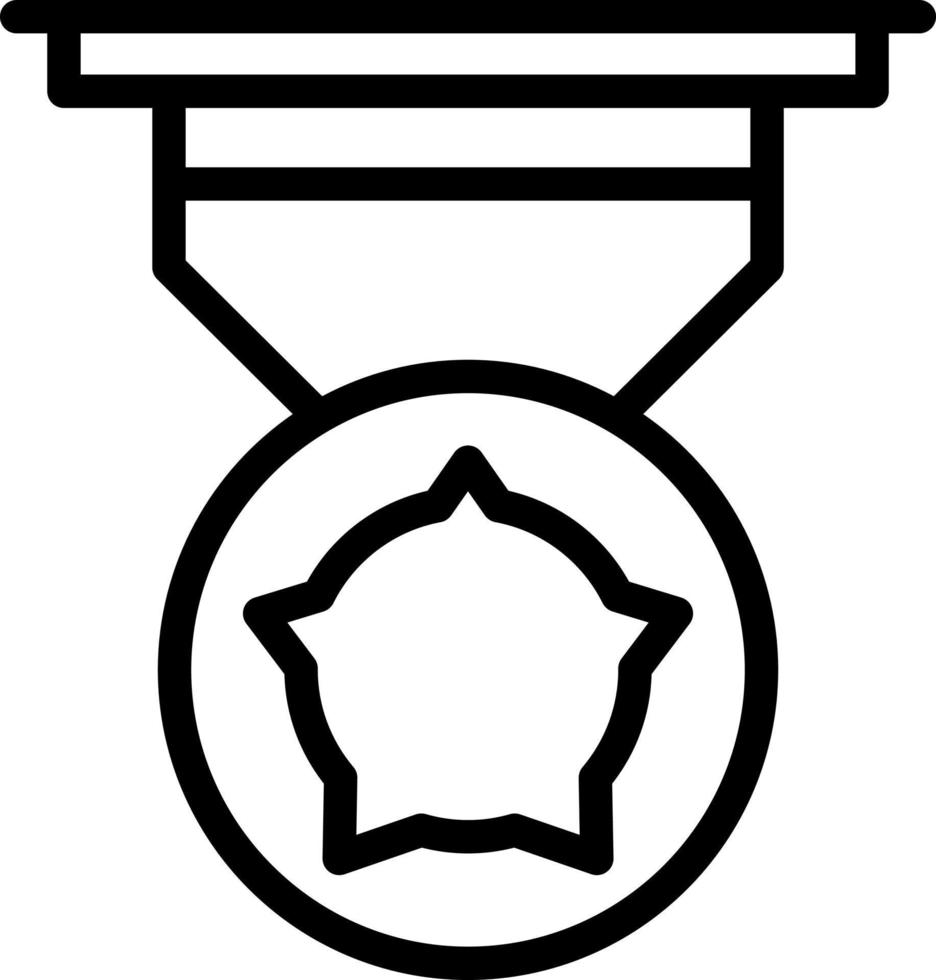 Gold Medal Vector Icon Design