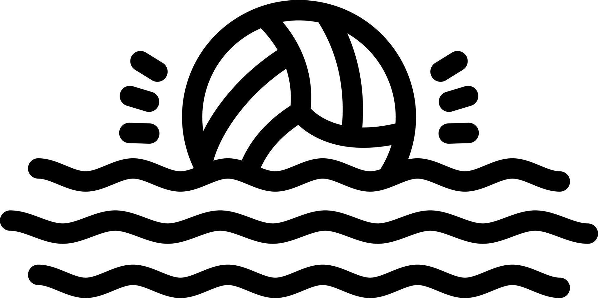 diseño de icono de vector de waterpolo