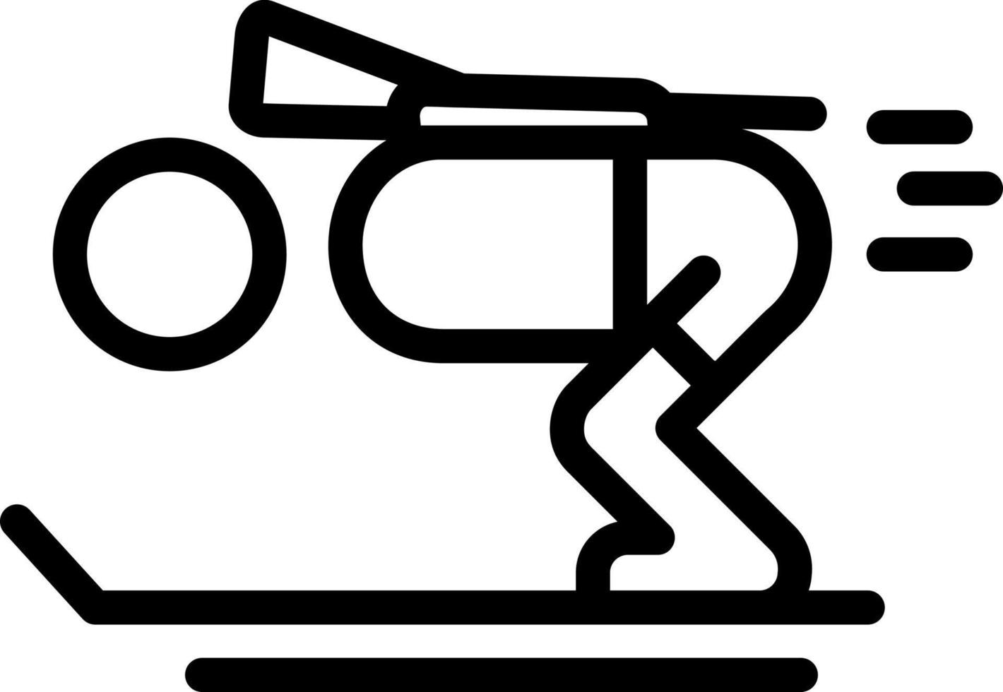 Biathlon Vector Icon Design