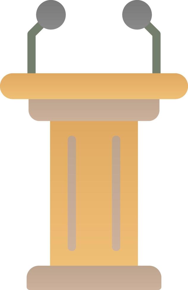 Tribune Vector Icon Design