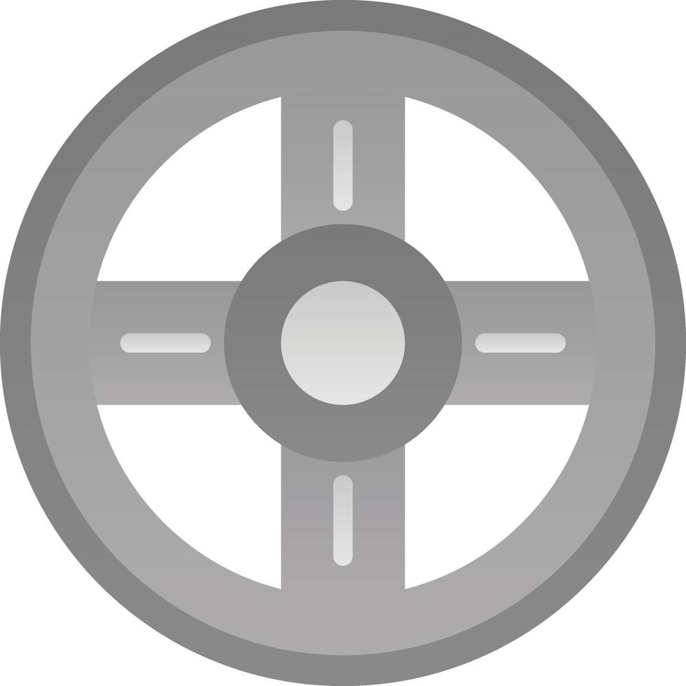 Steering Wheel Vector Icon Design