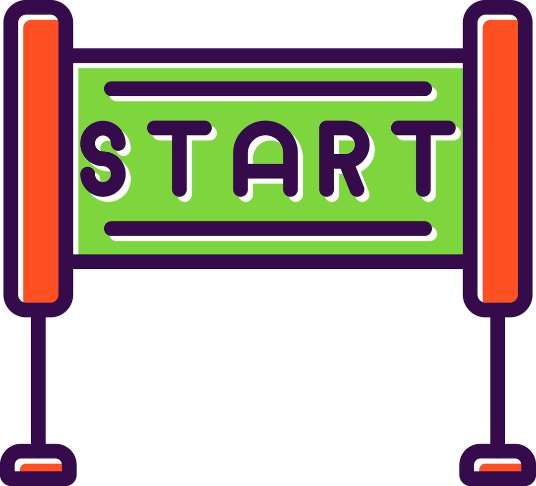 Race Start Vector Icon Design