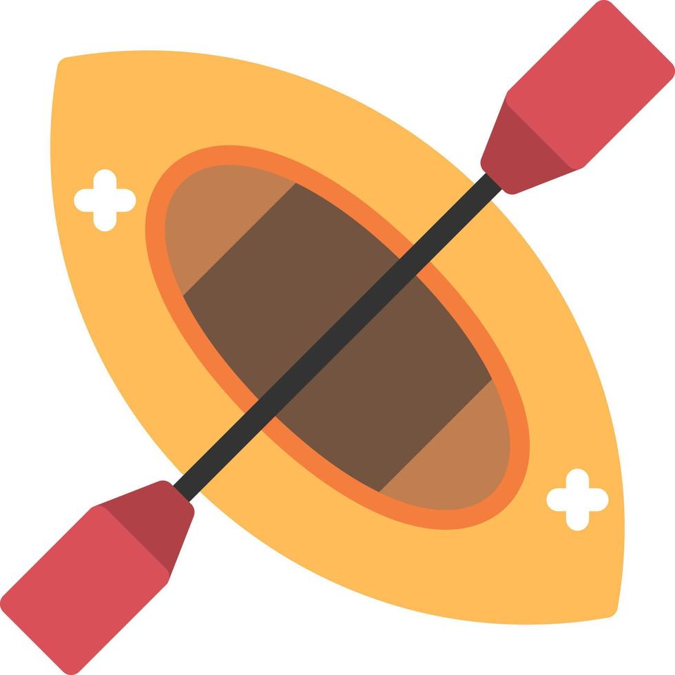 Canoe Vector Icon Design