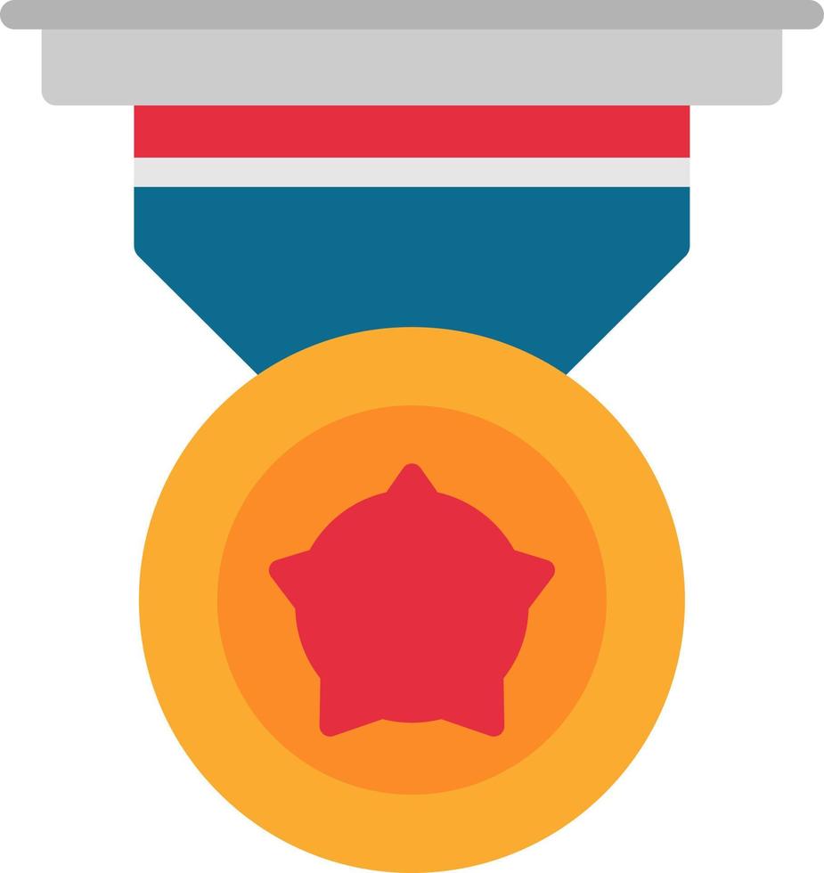 diseño de icono de vector de medalla de oro