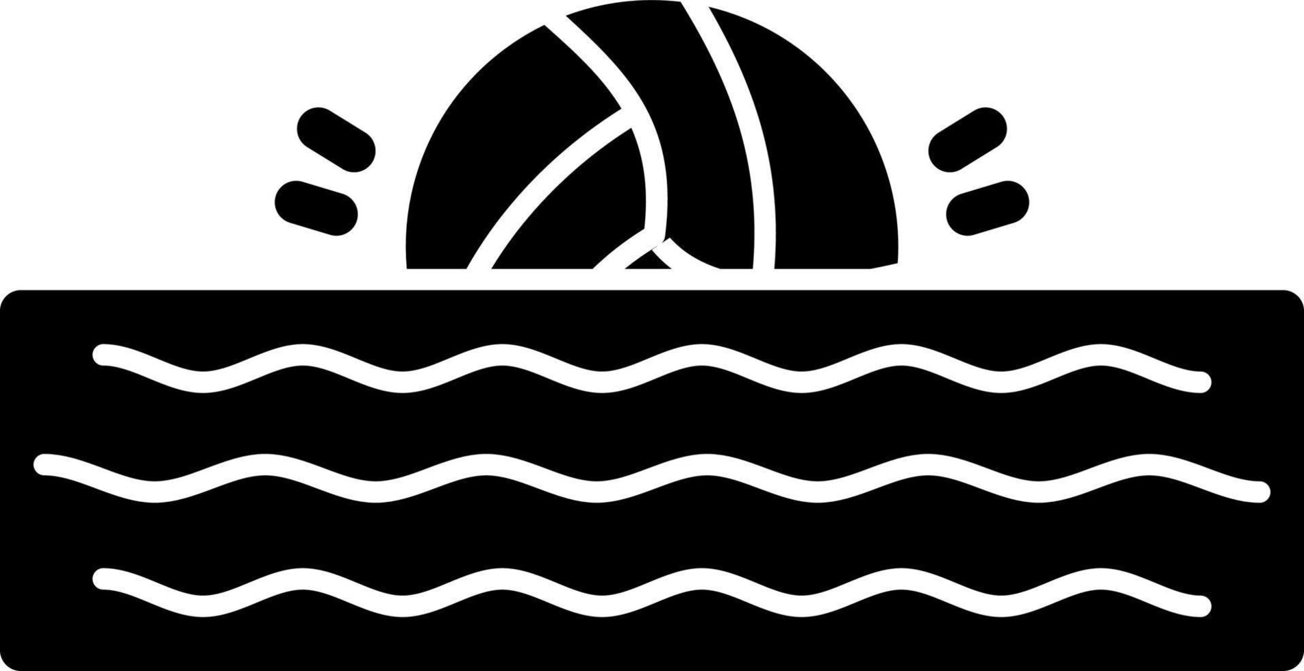 diseño de icono de vector de waterpolo