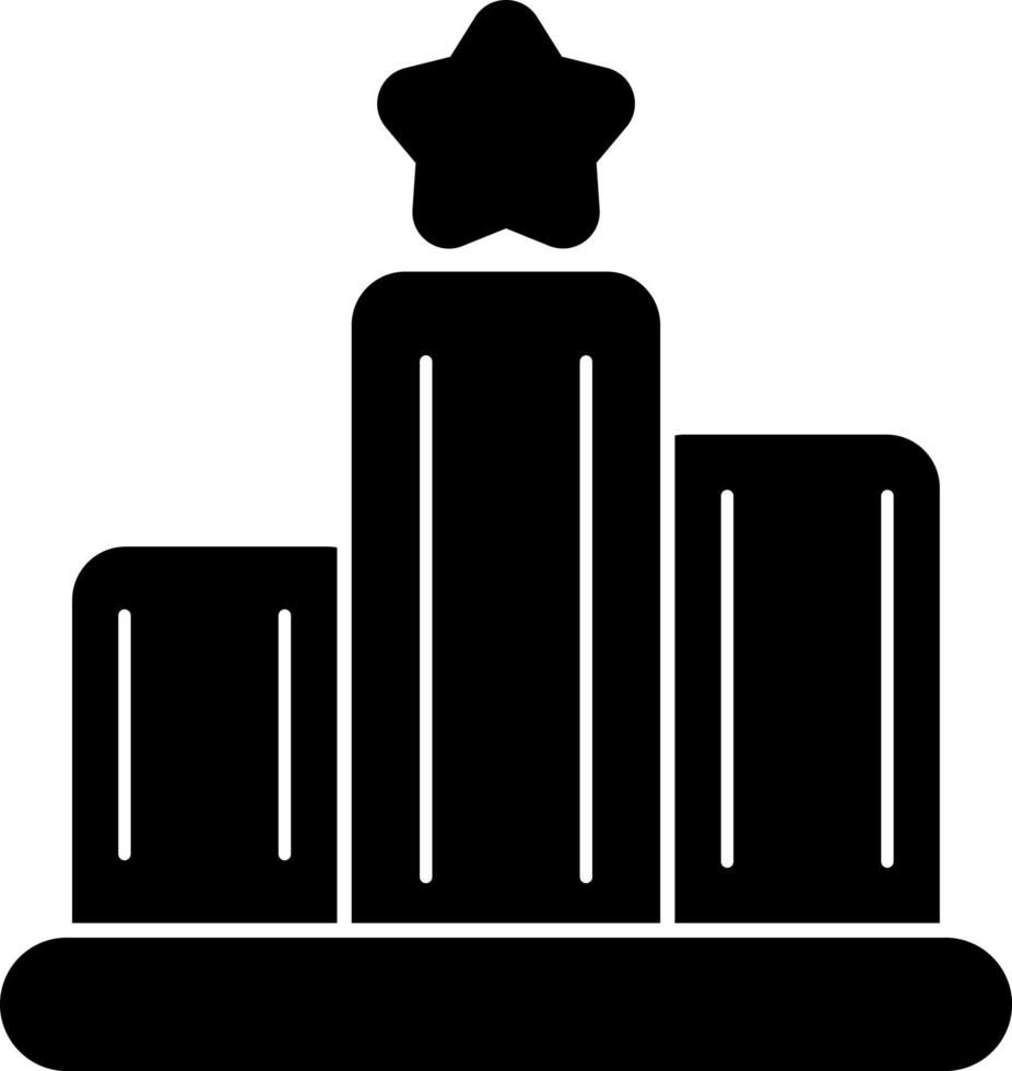 Podium Vector Icon Design