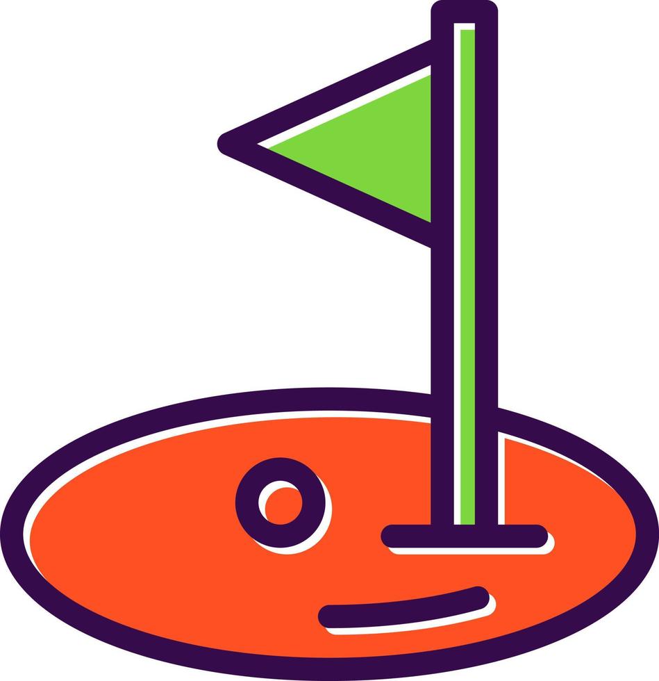 diseño de icono de vector de golf