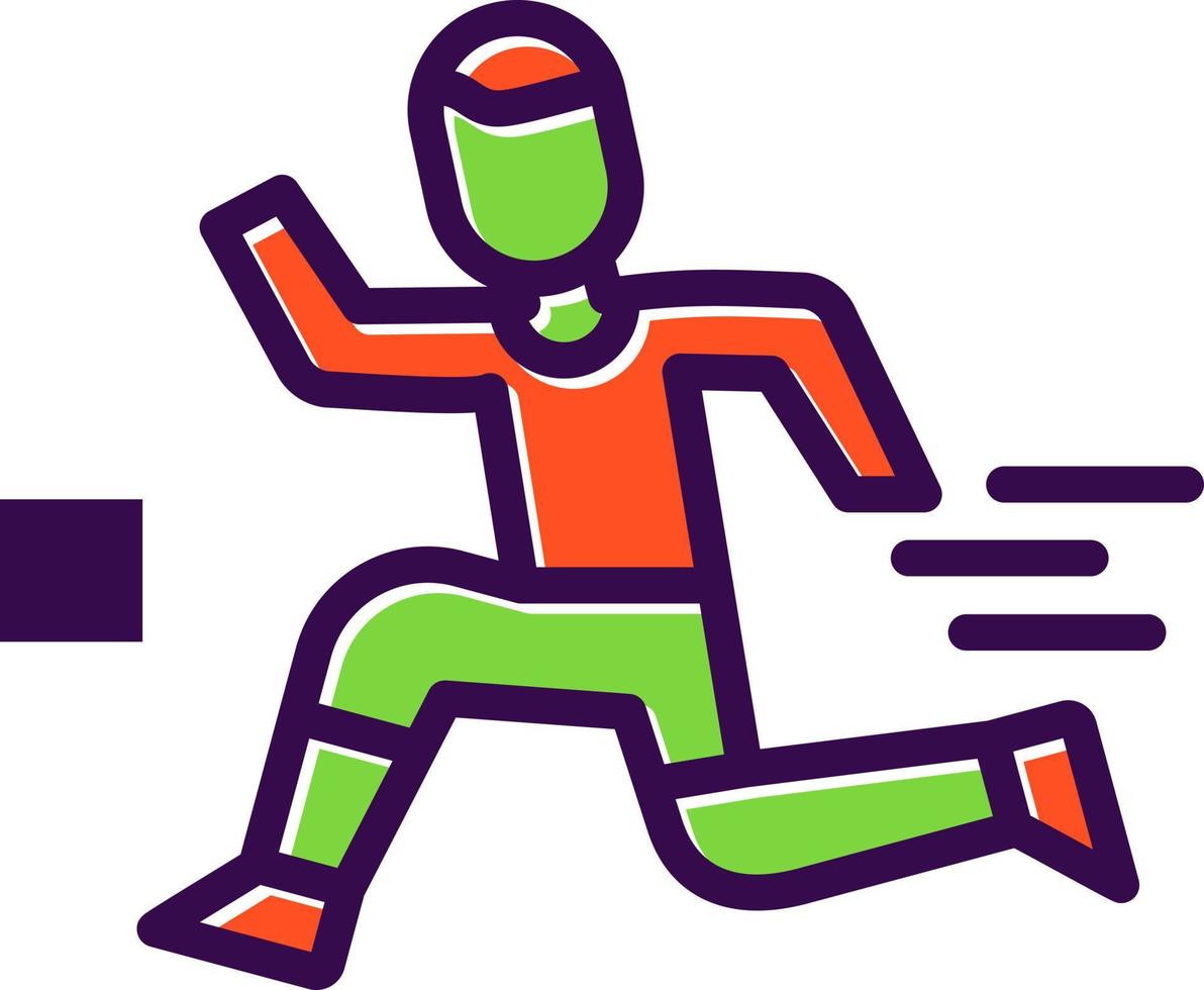 diseño de icono de vector de atletismo