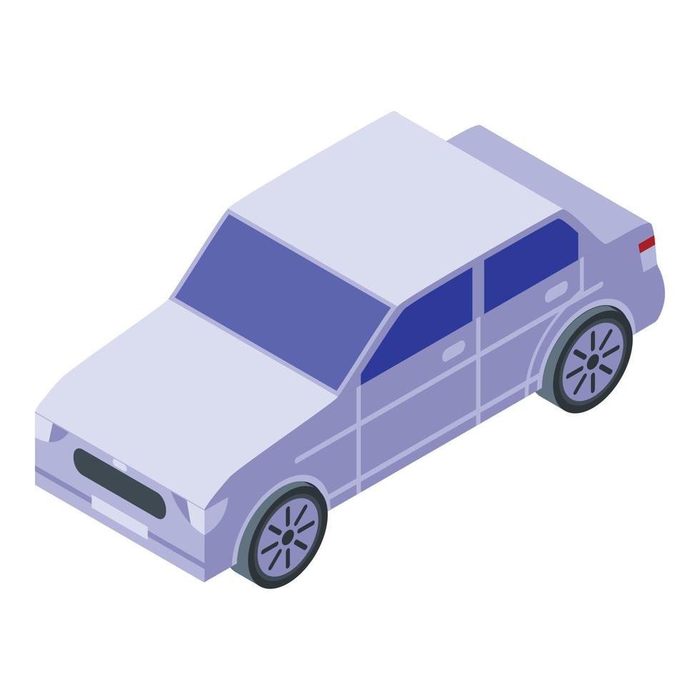 Car trip icon, isometric style vector