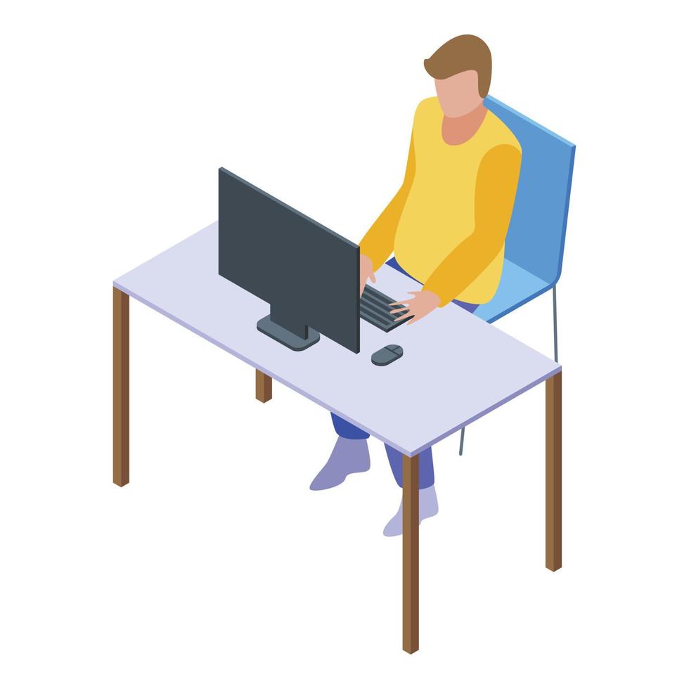 Office art director icon, isometric style vector