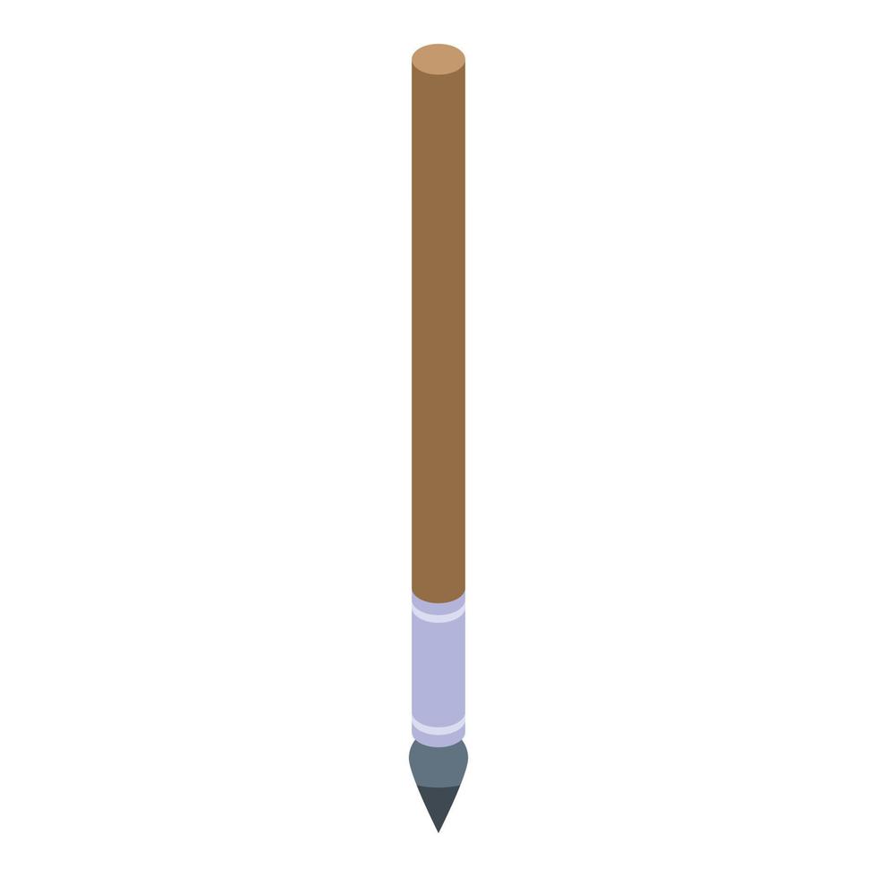 Art pencil icon, isometric style vector