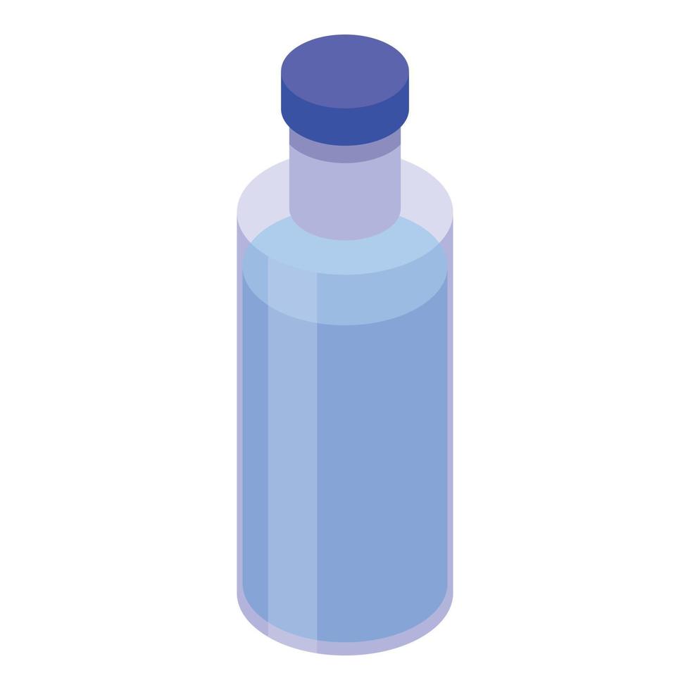 Bottle of water icon, isometric style vector