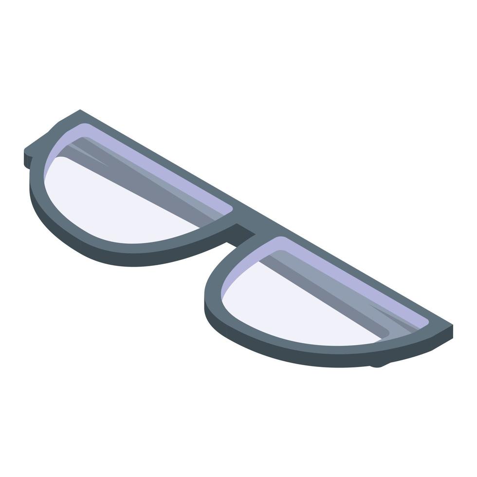 Glasses icon, isometric style vector