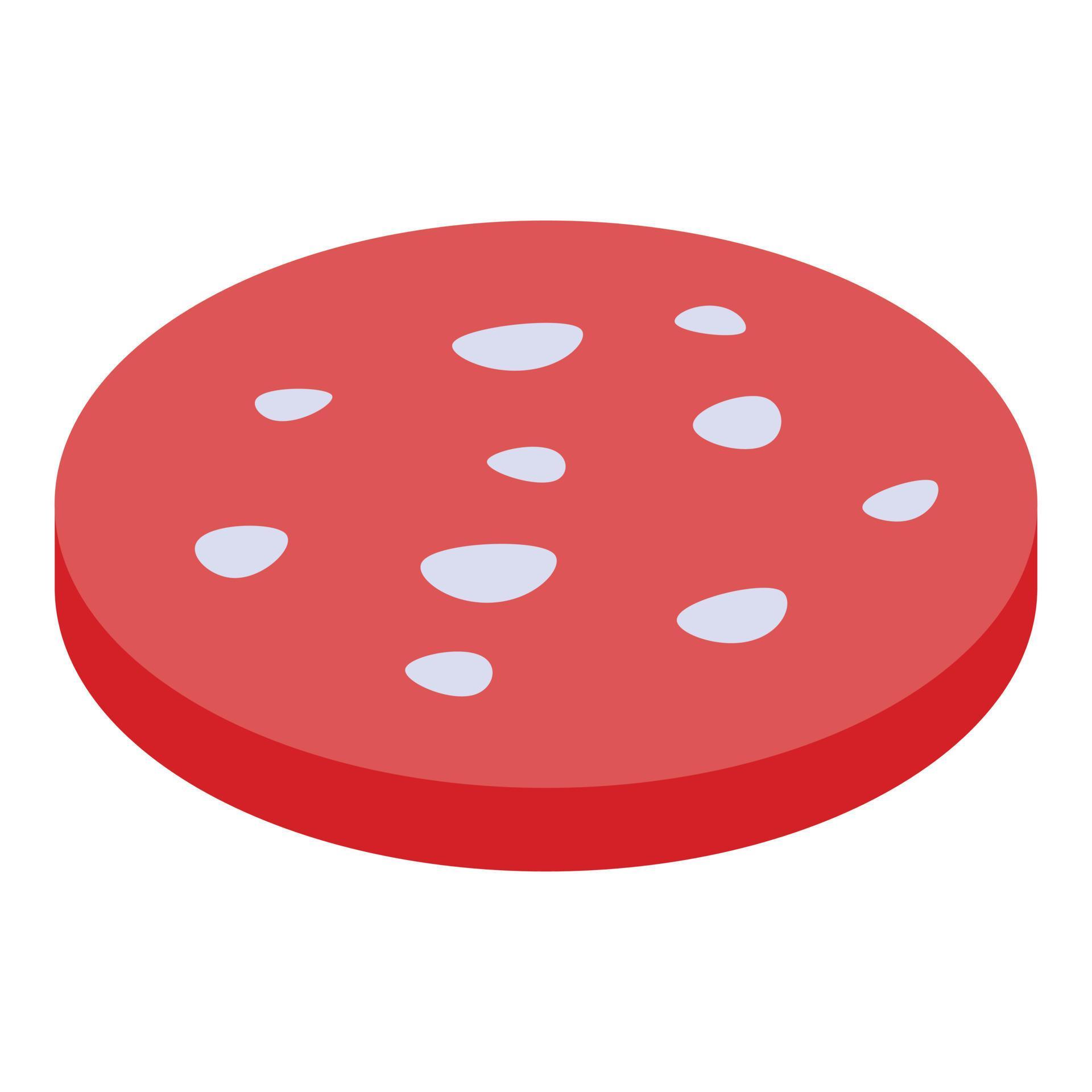 Market sausage slice icon, isometric style 15844847 Vector Art at Vecteezy