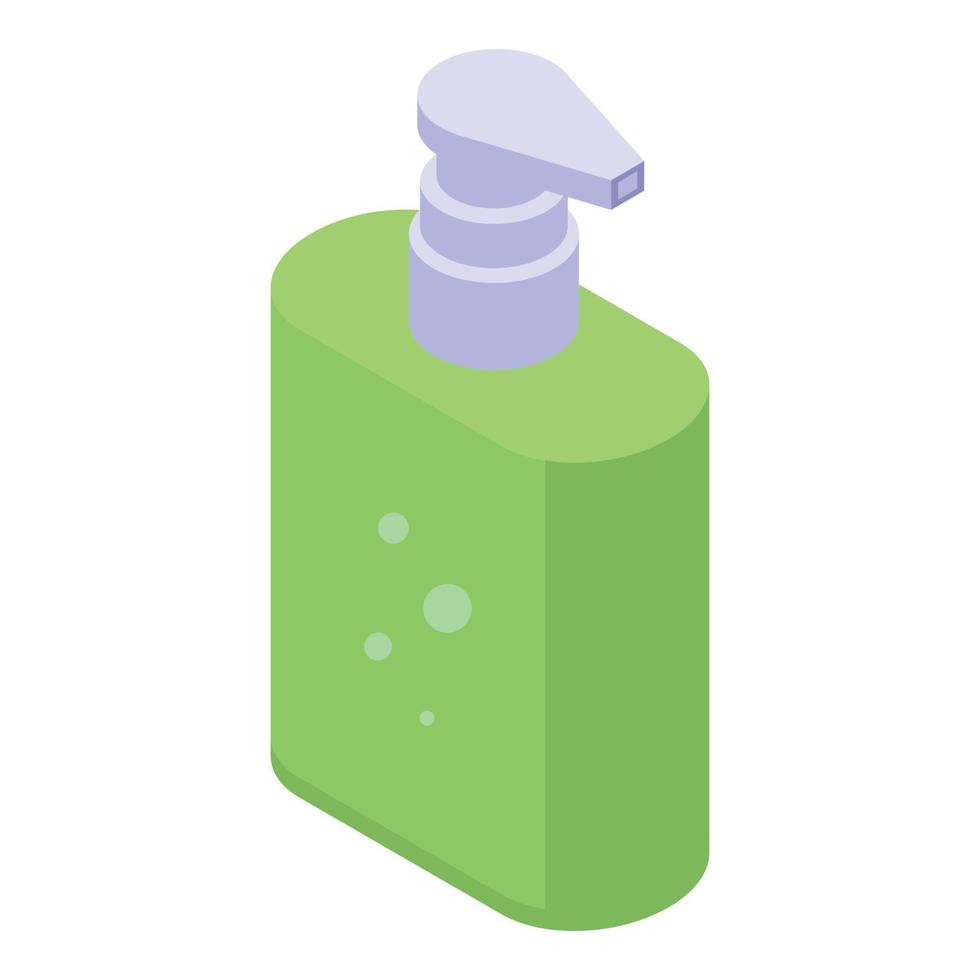Soap dispenser icon, isometric style vector
