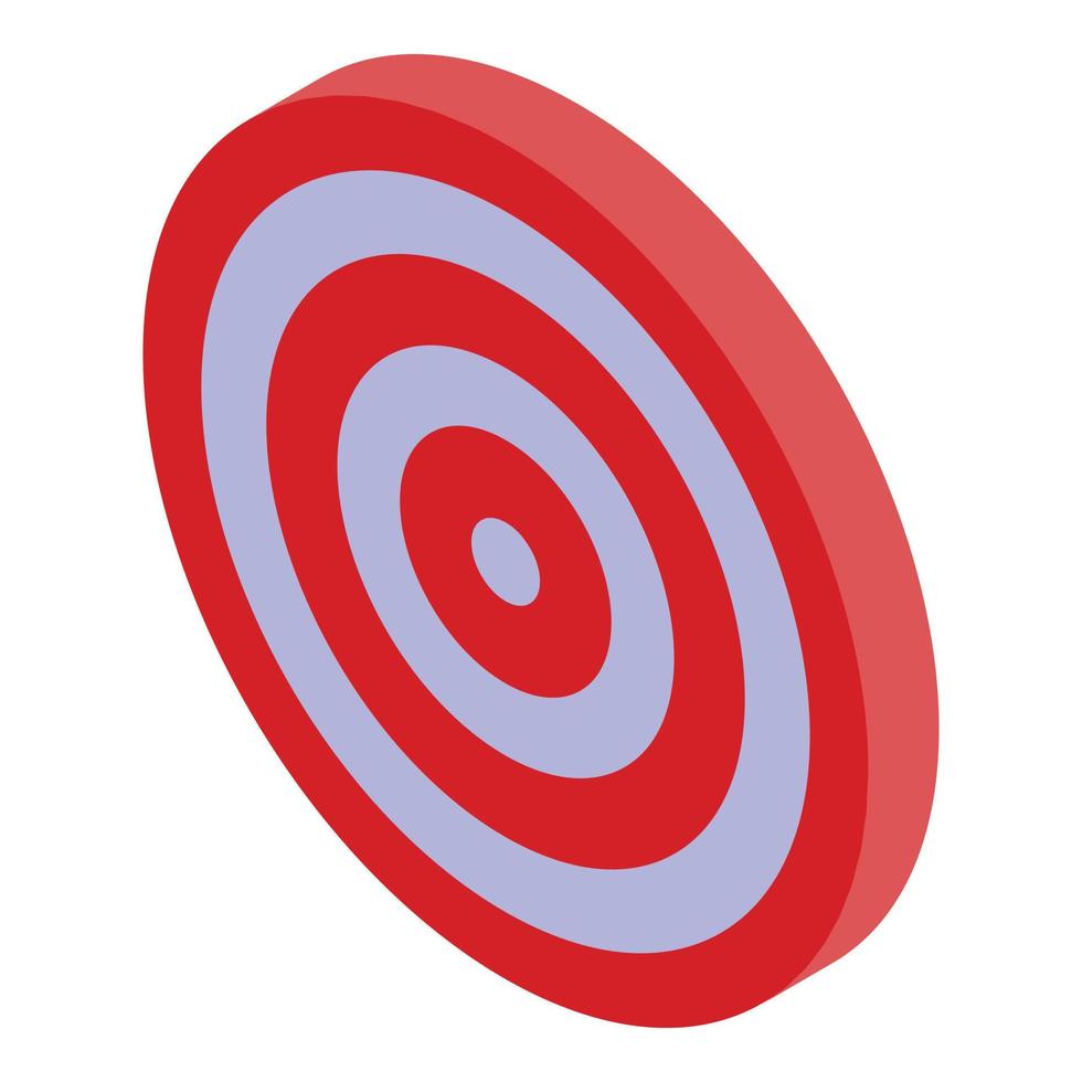 Account manager target icon, isometric style vector