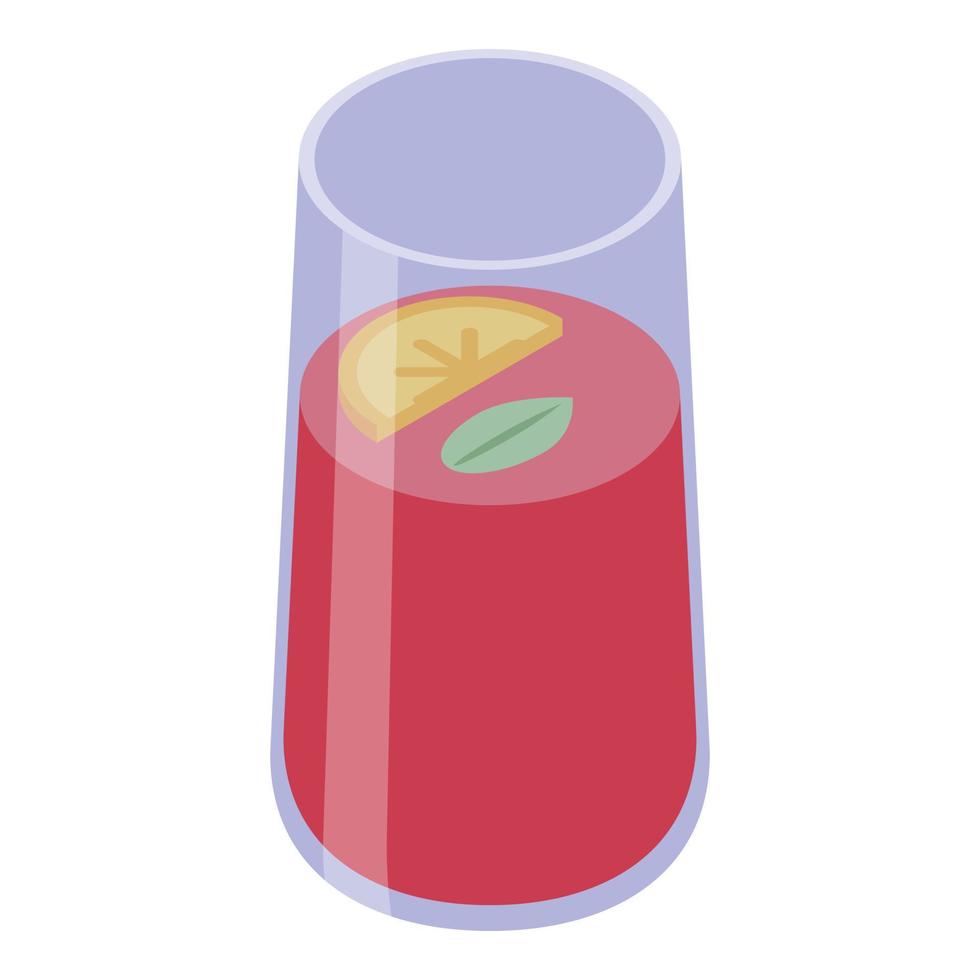 Shaker cocktail icon, isometric style vector