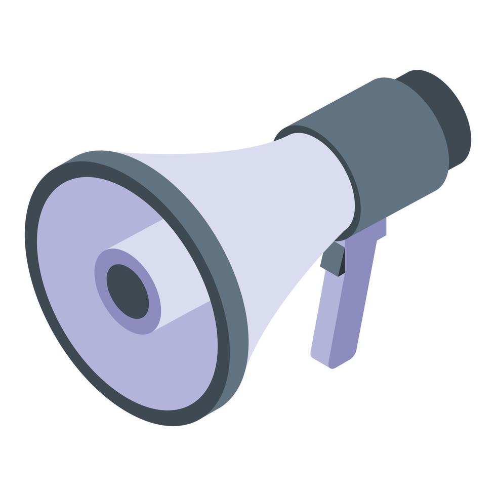 Megaphone icon, isometric style vector