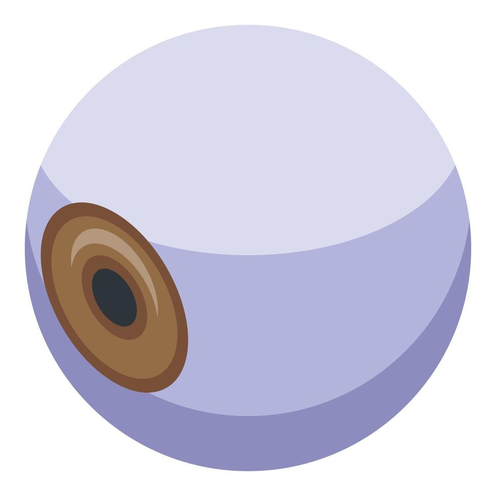Healthy eyeball icon, isometric style vector