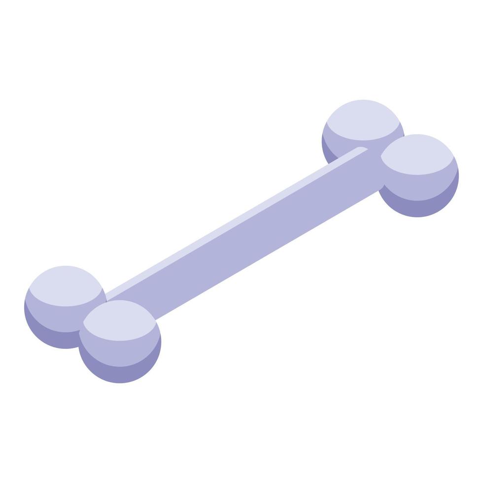 Dog bone icon, isometric style vector
