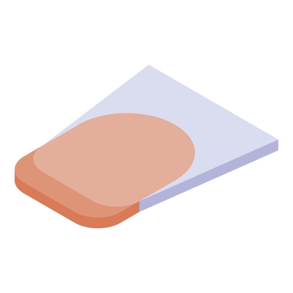 Nail manicure icon, isometric style vector