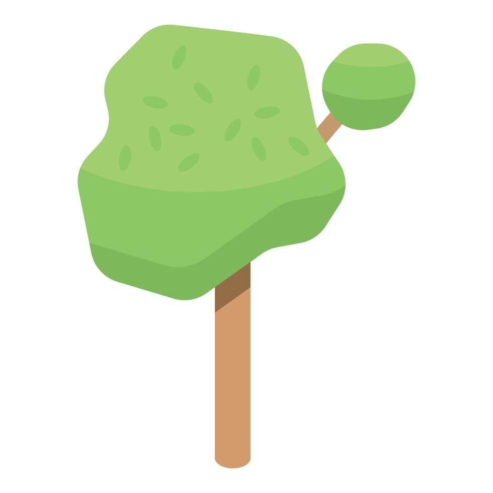 icono de árbol de jardín, estilo isométrico vector