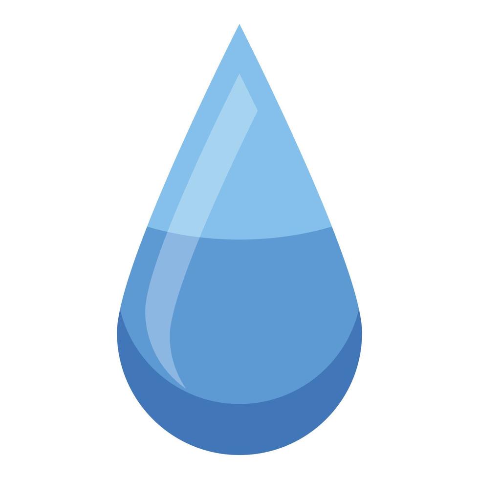 Eye drop icon, isometric style vector