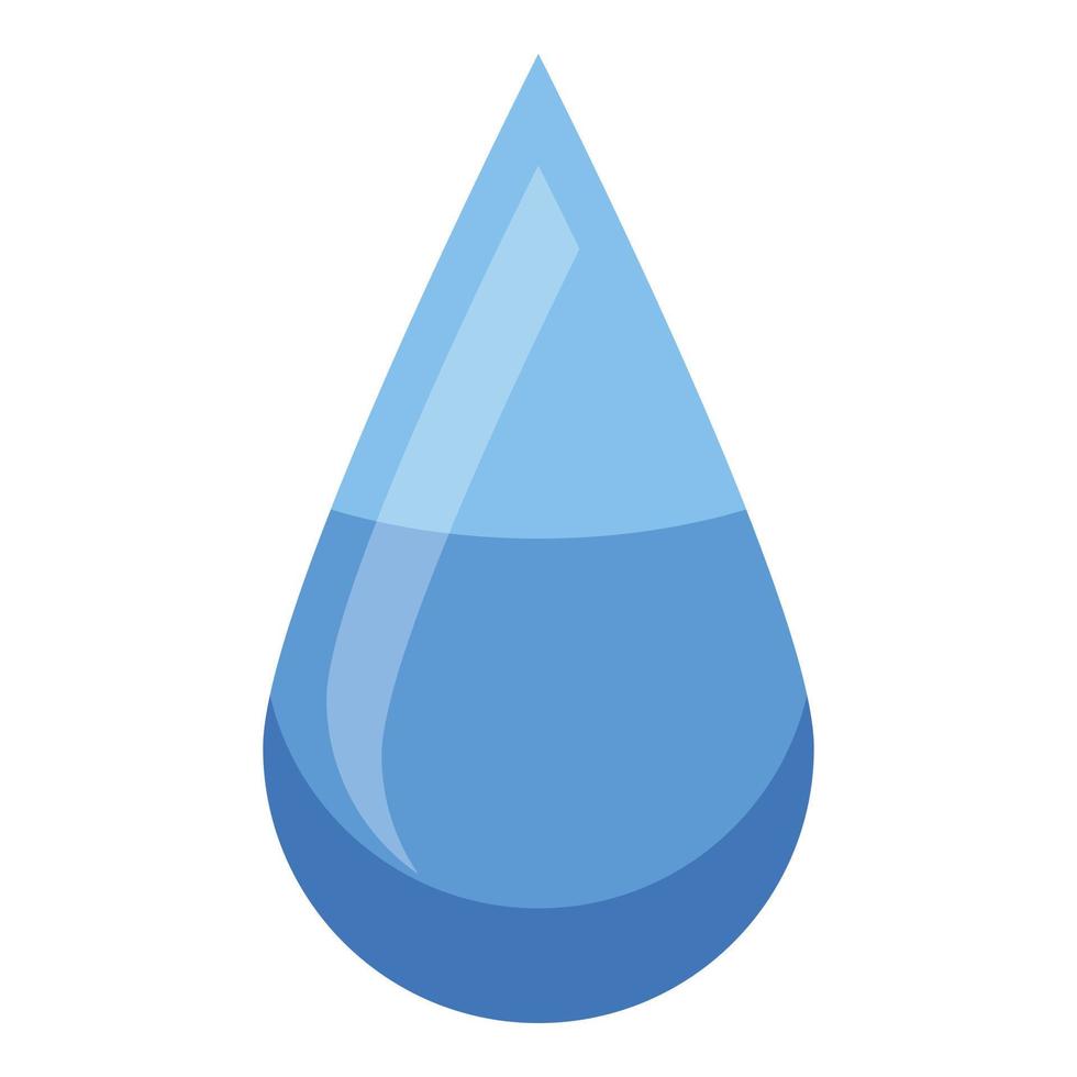 Eye drop icon, isometric style vector