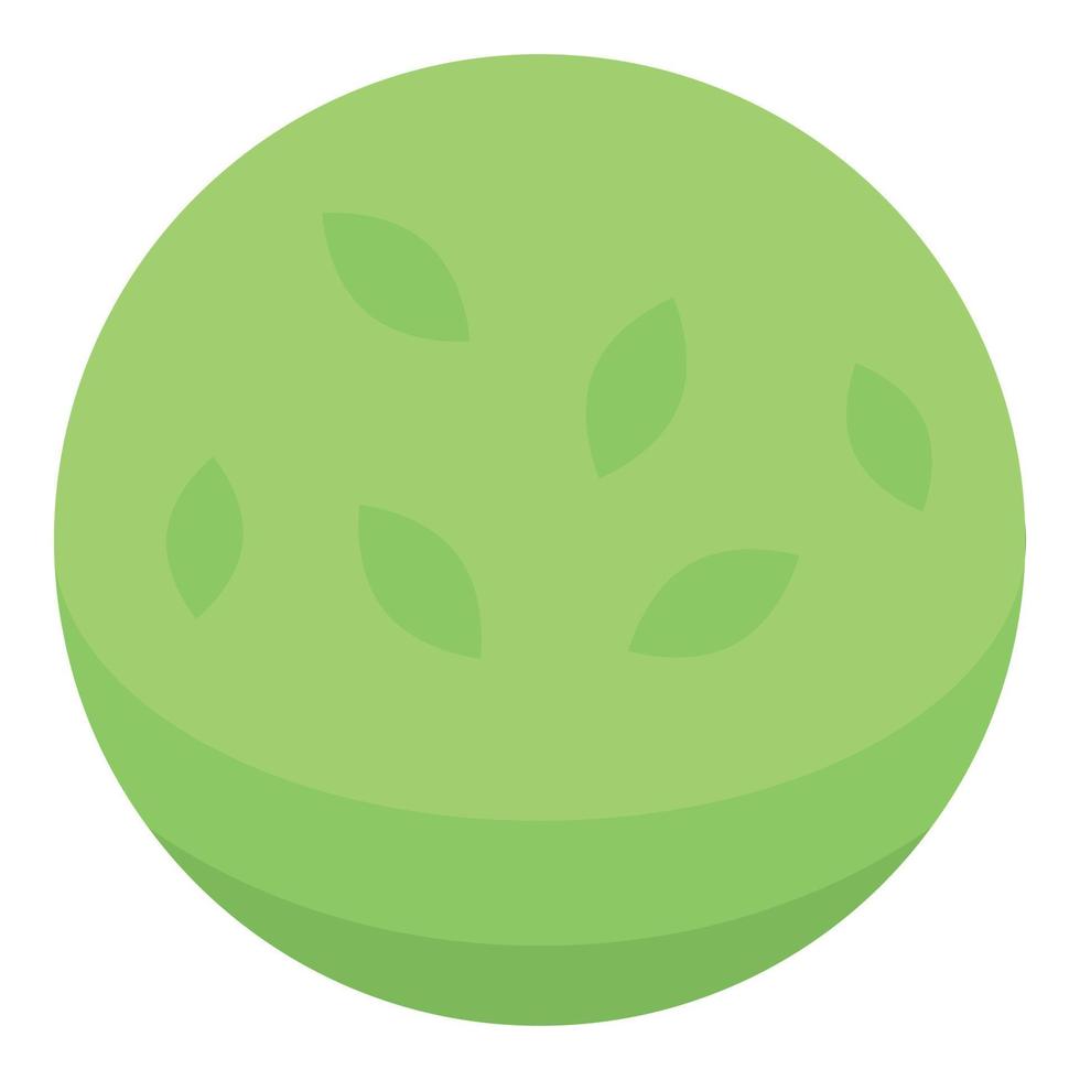 Sferic bush icon, isometric style vector