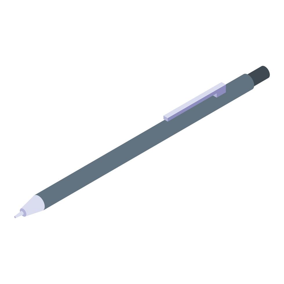 Oculist pen icon, isometric style vector