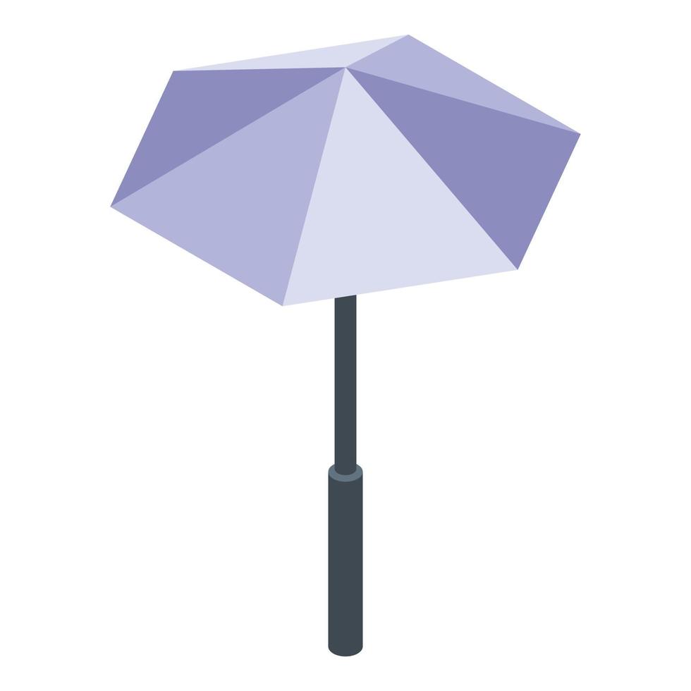 Garden umbrella icon, isometric style vector