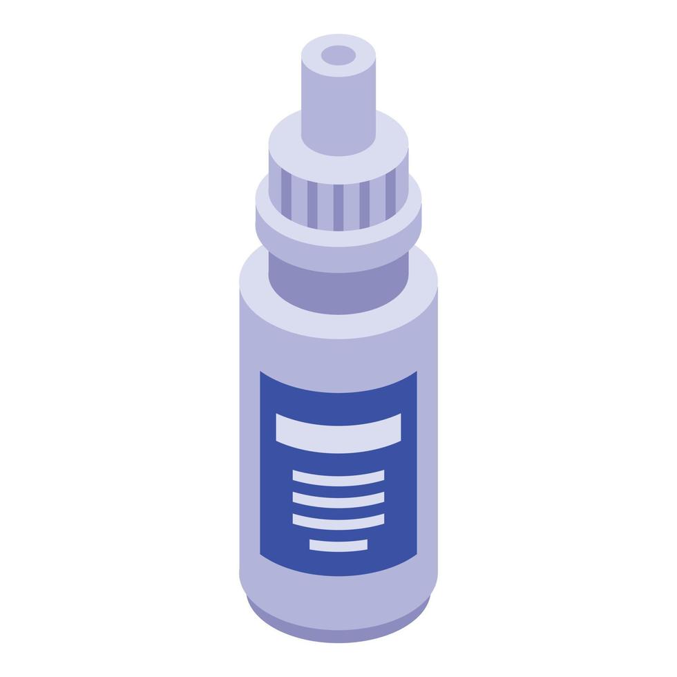 Eyedropper icon, isometric style vector