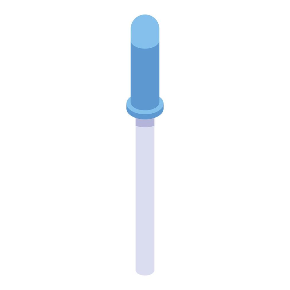 Eye drop pipette icon, isometric style vector