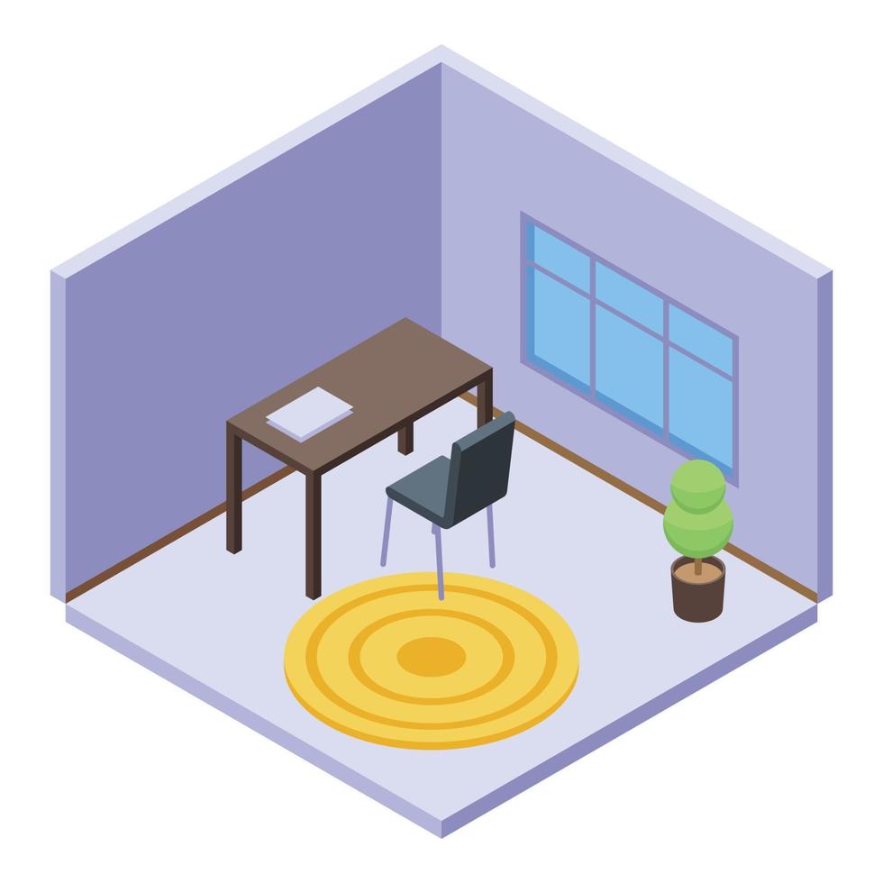 Room housekeeping icon, isometric style vector